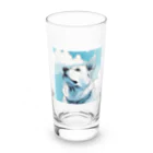 宗乙商店の我思う、我は秋田犬。 Long Sized Water Glass :front