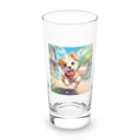 happiness_shopのかわいい子犬が元気いっぱい！ Long Sized Water Glass :front