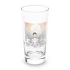 love MONSTERのヨガさん Long Sized Water Glass :front