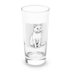 どうぶつやのブリティッシュショートヘア     猫 Long Sized Water Glass :front