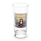 fashionartistarの実験をしているサル Long Sized Water Glass :front