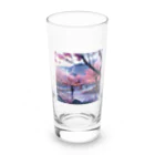 AQUAMETAVERSEの満開の桜を鑑賞する私 アメジスト 2846 Long Sized Water Glass :front