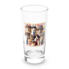 117hibikiのワンニャンファミリー🐾 Long Sized Water Glass :front