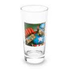 まいけんの怪しいアメコミヒーロー maiken Long Sized Water Glass :front