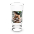 KKaの居眠りニャンコ Long Sized Water Glass :front