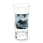 Dark Fの暗黒の海に浮かぶ腐敗した船の墓場 Long Sized Water Glass :front