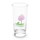 カエルの木の「カエルの木」のロゴマーク（春） Long Sized Water Glass :front