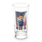 ハミガキマーケットのスーツ歯磨きネコ Long Sized Water Glass :front