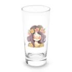 moanaの水彩画　花冠の少女 Long Sized Water Glass :front