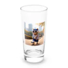 jkmurataの運動大好きなおしゃれネコ Long Sized Water Glass :front