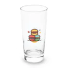 ハチ-8のマカロン　カラフル Long Sized Water Glass :front