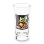 supportの可愛い金運上昇竜 Long Sized Water Glass :front