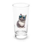 AQUAMETAVERSEのサングラスをかけた、かわいいネコ Marsa 106 Long Sized Water Glass :front