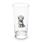 Kawaii あにまるこれくしょんのアイリッシュ・ウルフハウンド【かわいい動物たち】 Long Sized Water Glass :front