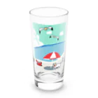 エマメ本舗のオッドアイの白猫エマメちゃんグッズ Long Sized Water Glass :front