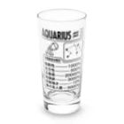 オノマトピアの水瓶座成分表【おもしろ星座成分表】 ロンググラス前面