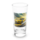 Try Anythingのイエロー スポーツカー コレクション Long Sized Water Glass :front