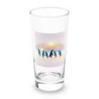 penpentagramのpenguins Long Sized Water Glass :front