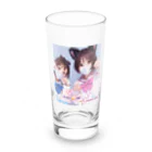 midori_kawaのYuki&JK セーラー服コラボ 夢をつかみ取れ❗️ Long Sized Water Glass :front