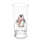 hakumenhonの春を迎えるペンギン Long Sized Water Glass :front