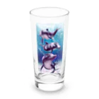 SWQAの仲間と楽しむイルカ達 Long Sized Water Glass :front