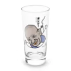 B-catのだじゃれ偉人シリーズ「ガンジー」 Long Sized Water Glass :front