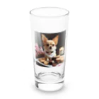 チワワ愛好家ショップのチワワのキラキラ日記📔🐾 - 家族と紡ぐ特別な日々 Long Sized Water Glass :front