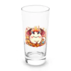 nekodoragonのおやすみ！猫ドラゴン　背景透過ver Long Sized Water Glass :front