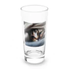 feliceの毛布の下に隠れている猫 Long Sized Water Glass :front