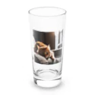 feliceのリビングでごろんとする猫 Long Sized Water Glass :front