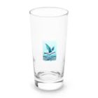 ねこにんじゃショップの海とカモメ Long Sized Water Glass :front