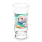 オイタンのあざらし Long Sized Water Glass :front