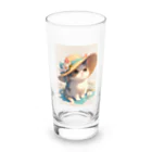 AQUAMETAVERSEの帽子をかぶった可愛い子猫 Marsa 106 Long Sized Water Glass :front