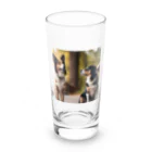 IMAOKA-RYOの２匹のかわいいワンちゃん Long Sized Water Glass :front