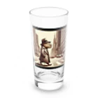 連想系のカピバラも向かう、明日へ。 Long Sized Water Glass :front