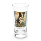 adarahの賢く魅力的ボーダーコリー Long Sized Water Glass :front