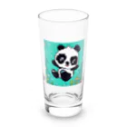 Smile Pop Artの水中パンダ Long Sized Water Glass :front