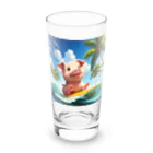  "Happy smile shonanのブタサーファー Long Sized Water Glass :front