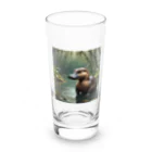 けいのユニークなショップのカモノハシ Long Sized Water Glass :front