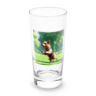 マニーのわんちゃんグッズのドット絵わんちゃん！ Long Sized Water Glass :front