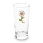 So湖いらの「誕生月花びわこ」2月マーガレットロンググラス Long Sized Water Glass :front