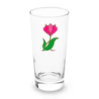 So湖いらの「誕生月花びわこ」3月チューリップロンググラス Long Sized Water Glass :front