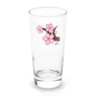 So湖いらの「誕生月花びわこ」4月さくらロンググラス Long Sized Water Glass :front