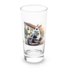 やんちゃな動物達のやんバニー　バイクver Long Sized Water Glass :front