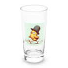 「動物ミリ屋」のピヨピヨ歩きましょ Long Sized Water Glass :front