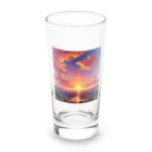 ikeikeikedaの街を照らす夕陽（景色シリーズ） Long Sized Water Glass :front