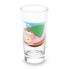 さちあきのおみせの季節のさくら餅ハリネズミ Long Sized Water Glass :front