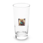 動物の花園　猫メロンのわんわんブ〜 Long Sized Water Glass :front