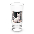 御殿のヒロ（猫大好き）の癒しの猫 Long Sized Water Glass :front