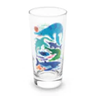 みなとまち層のジュラ紀の海のいきもの Long Sized Water Glass :front